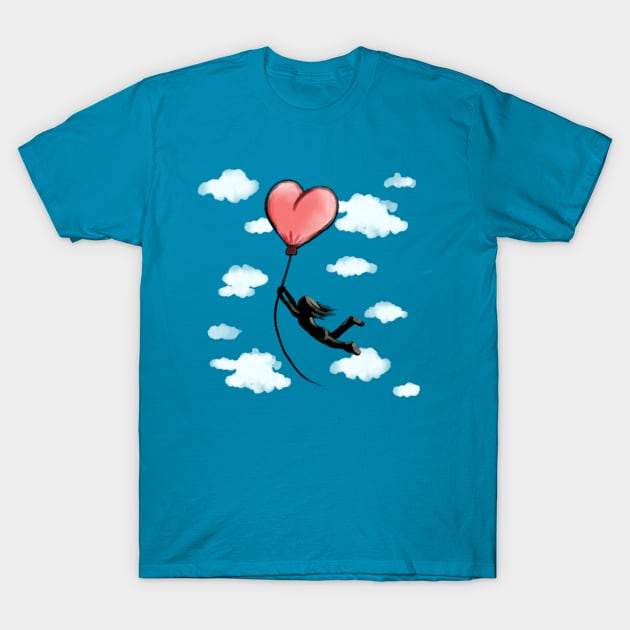 Balloon Ride in the Sky T-Shirt by SisterSpyder923